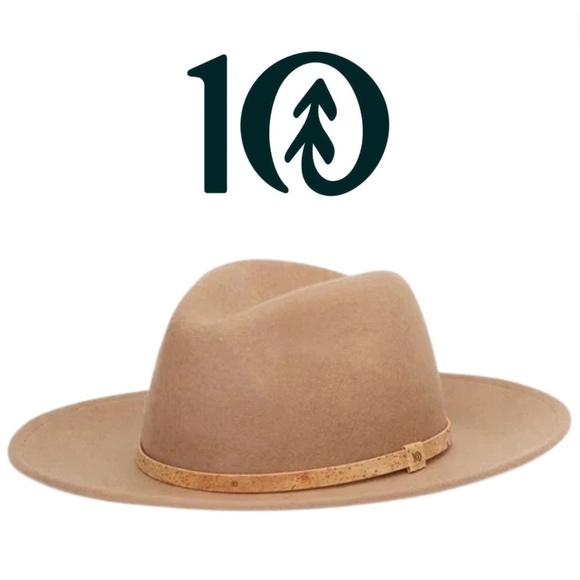 tentree Accessories - Tentree Festival Hat 100% Wool Hat NWT Cowboy Western Bohemian Tobacco Brown -ML